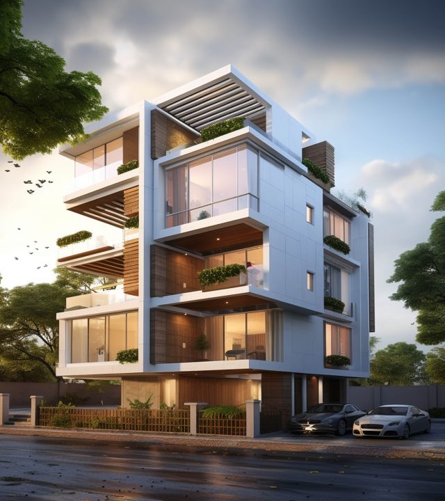 3d rendering house model min